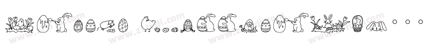 Easter Bunnytail字体转换